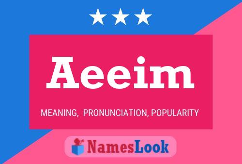 Aeeim 名字海报