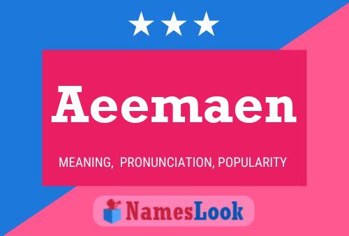 Aeemaen 名字海报