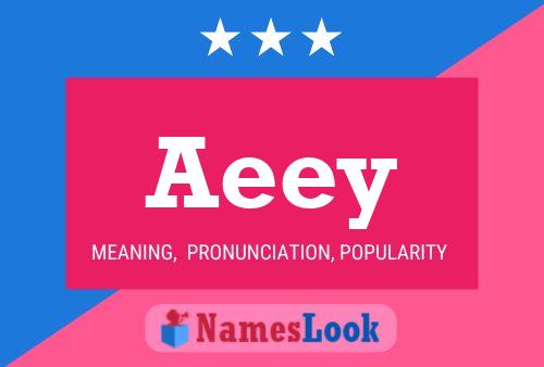 Aeey 名字海报