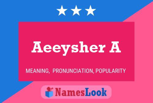 Aeeysher A 名字海报