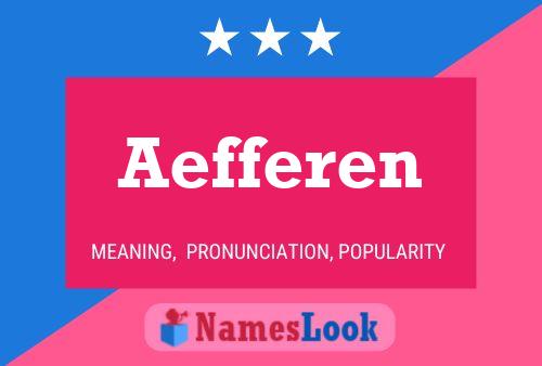 Aefferen 名字海报