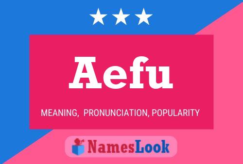 Aefu 名字海报