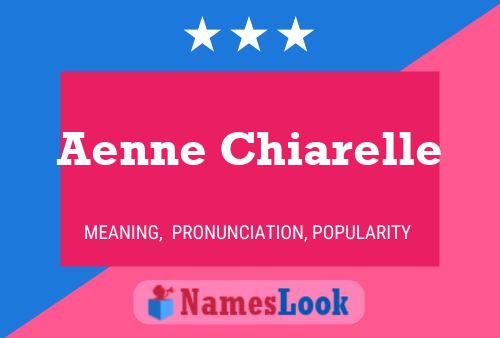 Aenne Chiarelle 名字海报