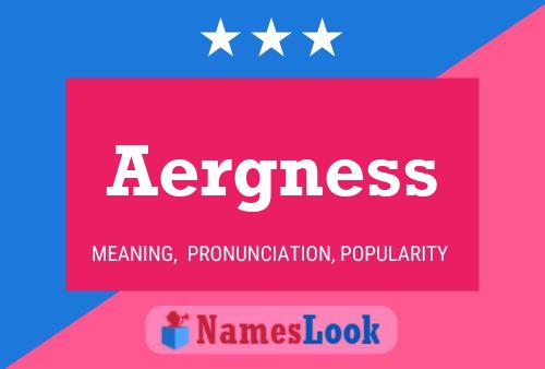 Aergness 名字海报