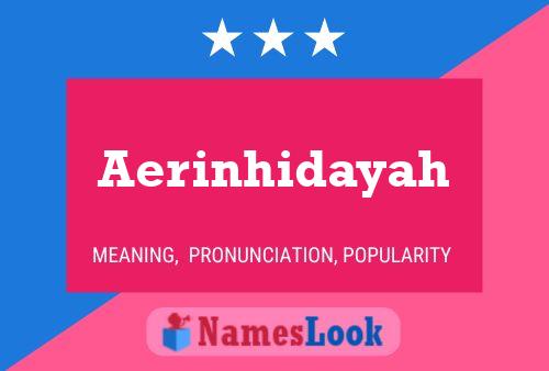 Aerinhidayah 名字海报