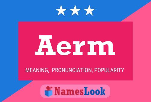 Aerm 名字海报