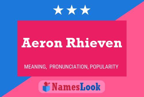 Aeron Rhieven 名字海报