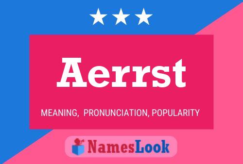 Aerrst 名字海报