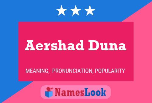 Aershad Duna 名字海报