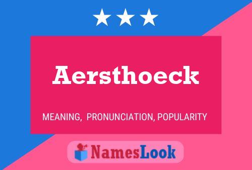 Aersthoeck 名字海报