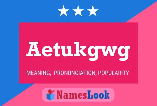 Aetukgwg 名字海报