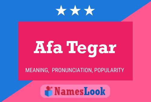 Afa Tegar 名字海报