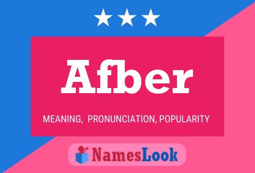 Afber 名字海报