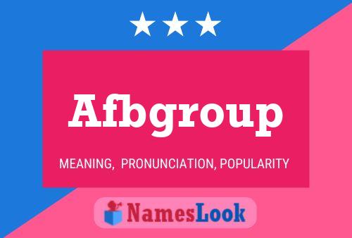 Afbgroup 名字海报