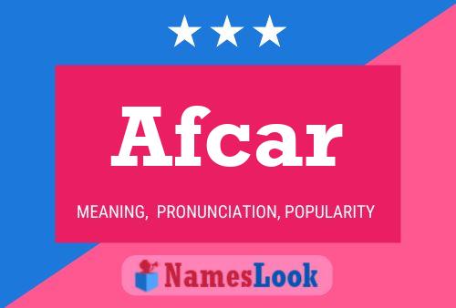 Afcar 名字海报