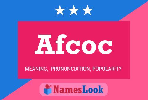 Afcoc 名字海报