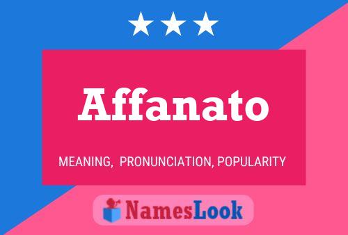 Affanato 名字海报