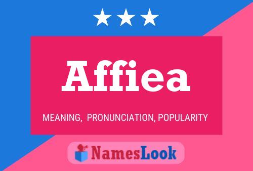 Affiea 名字海报