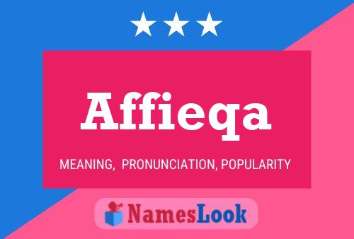 Affieqa 名字海报