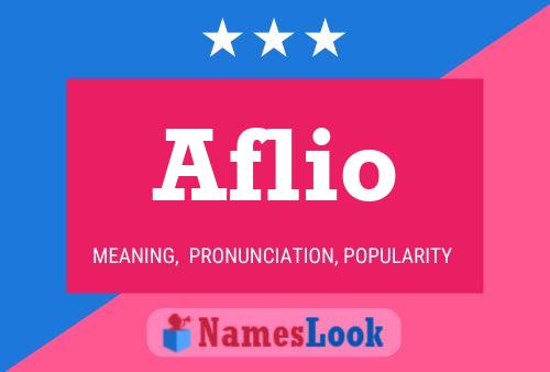 Aflio 名字海报