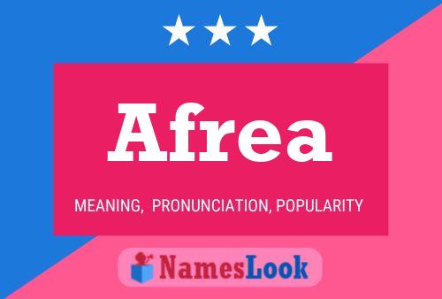 Afrea 名字海报