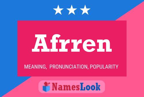 Afrren 名字海报