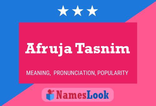 Afruja Tasnim 名字海报