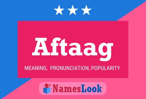 Aftaag 名字海报