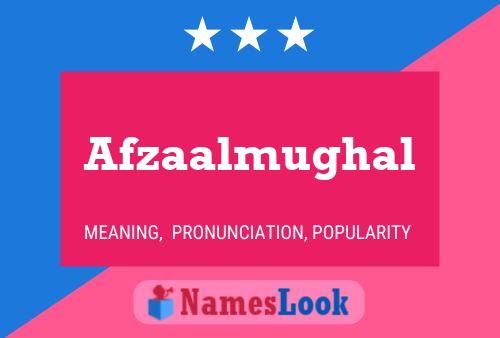 Afzaalmughal 名字海报