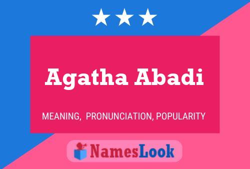 Agatha Abadi 名字海报