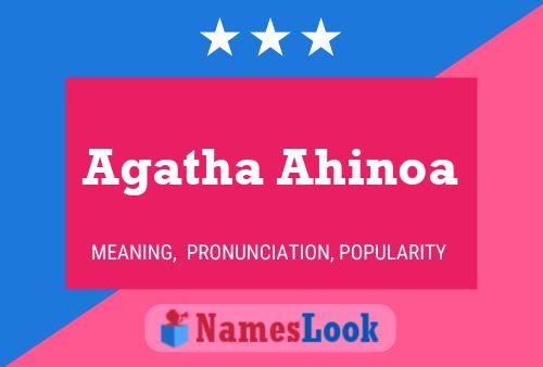 Agatha Ahinoa 名字海报