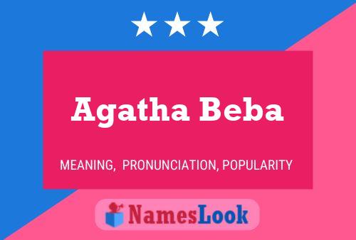 Agatha Beba 名字海报