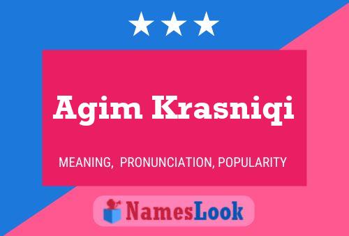 Agim Krasniqi 名字海报