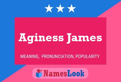 Aginess James 名字海报