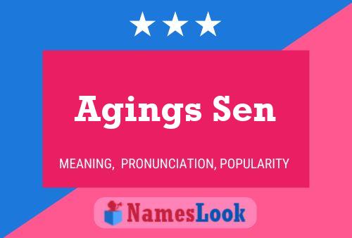 Agings Sen 名字海报