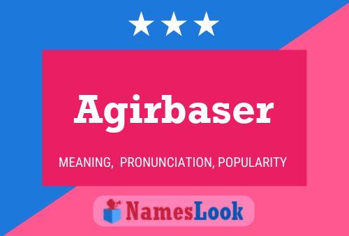 Agirbaser 名字海报