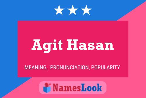 Agit Hasan 名字海报