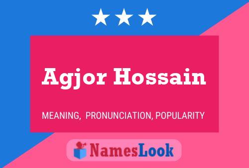 Agjor Hossain 名字海报