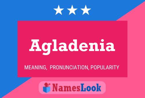 Agladenia 名字海报