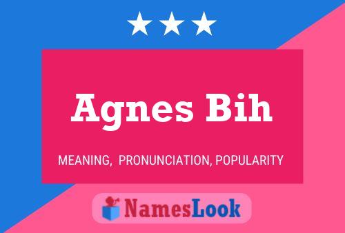 Agnes Bih 名字海报