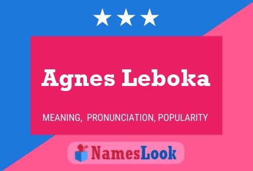 Agnes Leboka 名字海报