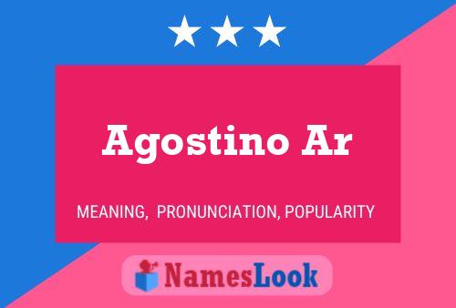 Agostino Ar 名字海报