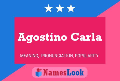 Agostino Carla 名字海报