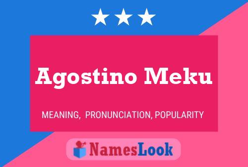 Agostino Meku 名字海报