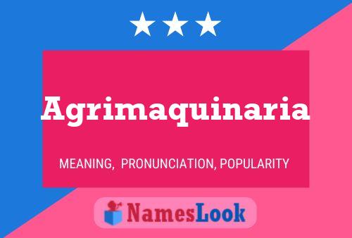 Agrimaquinaria 名字海报