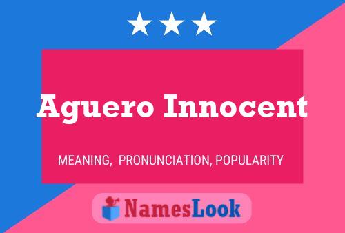 Aguero Innocent 名字海报