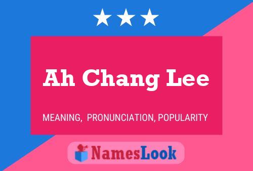 Ah Chang Lee 名字海报