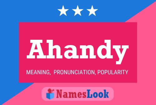 Ahandy 名字海报