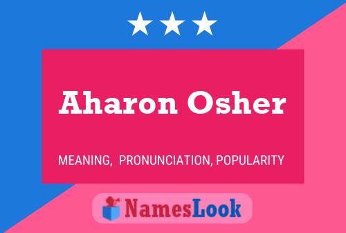 Aharon Osher 名字海报