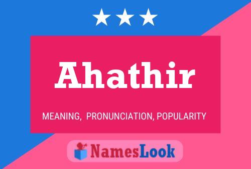 Ahathir 名字海报